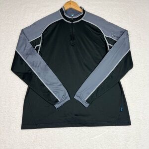 Kuhl  1/4 Zip Pullover Sweatshirt Jacket Women's Large Long Sleeve Black Gray